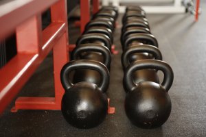 kettle bell on the ground